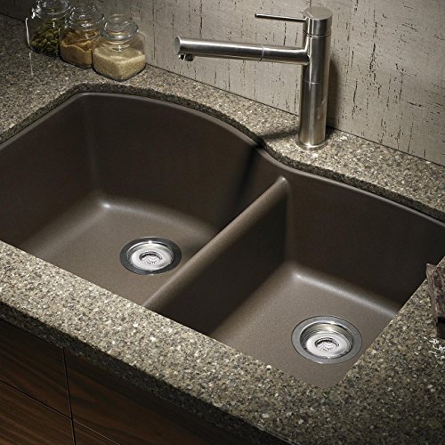 4 Pack - 2.25" Top / 1" Basket, Stainless Steel Slop, Utility, Kitchen and Bathroom Sink Strainer. 1/16" Holes.