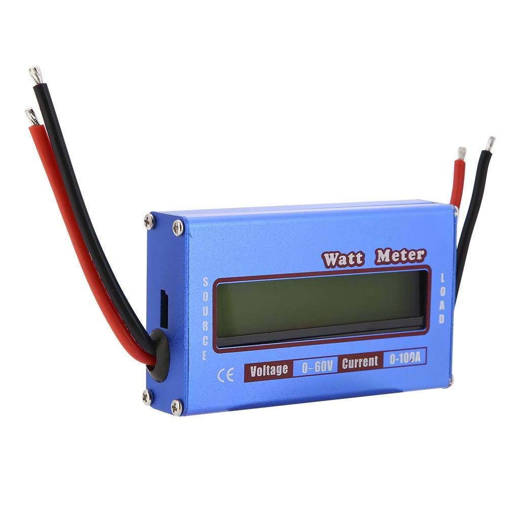Watt Meter, 100A 60V High Accuracy Digital LCD Watt Tester Power Meter Analyzer Battery Checker