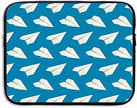 Paper Plane Pattern Water Repellent Laptop Case Bags Printed Ultrabook Briefcase Sleeve Bags Cover For Macbook Pro/Notebook/Acer/Asus/Lenovo Dell 13 Inch