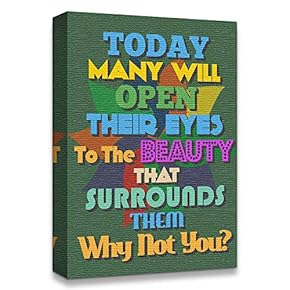 Canvas Wall Art Inspirational Words for Office Painting Artwork for Home Prints Framed - 12x18 inches