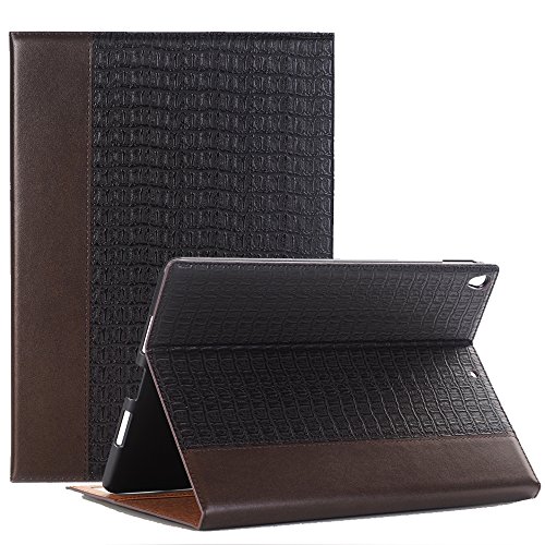 image for iPad Pro Case 12.9 Inch, TechCode Luxury Book Style Folio Case Cover S