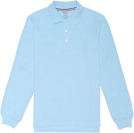 Amazon.com: French Toast Long Sleeve Pique Polo Boys Blue 20: School Uniform Polo Shirts: Clothing