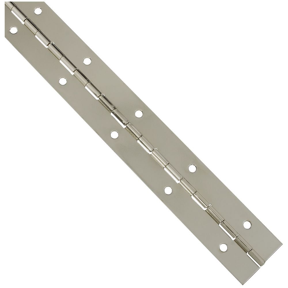 National Hardware V570 1-1/2" X 12" Continuous Hinges in Nickel