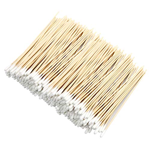 800 Pcs Swabs Cotton Sticks, Bantoye 6 Inches Cleaning Sterile Sticks with Wooden Handle for Wound Clean, Cleaning Makeup, Removal Residue