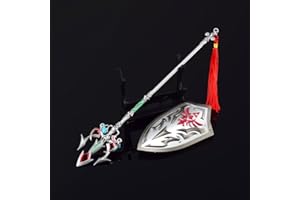 AEI Hobby Zelda: Breath of The Wild Link Master Sword Hylian Shield Ceremonial Trident Weapon Model Crafts Decoration (Set 4)