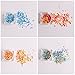 WOKOTO 12 Jars Multi-shape Nail Art Sequins Glitter Powder Mix Color Stars Shape Heart Shape Crescent Shape Colourful Nail Manicure Nail Art Decorations Paillette