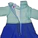 Ebuddy Snow Princess Dress Clothes Fits 18 inch Dolls Includes American Girl,Journey Girl, Our generation etc
