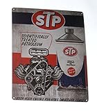 STP Today's Modern Oil Treatment Nostalgic Vintage Collectible Tin Metal Sign