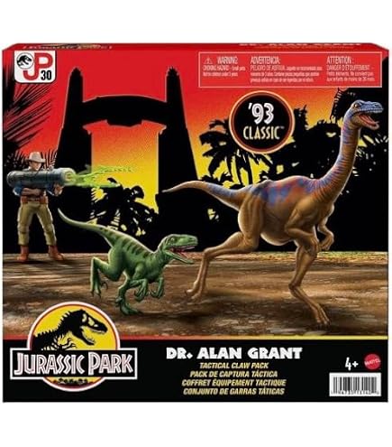 Jurassic World Park 93' Classic Con Adesivo Bonus, Dr. Ian Malcom - Glider Escape Pack