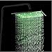 Rozin Bathroom Rainfall 12-inch Shower Head LED Light Overhead Spray Oil Rubbed Bronze
