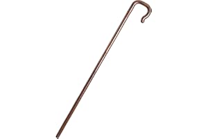 Lurrose Halloween Decorations Shepherds Costume Crook Staff Antique Walking Cane Shepherd Like Hook Cane Halloween Prop Stick Biblical Costume for Halloween Costume Accessory