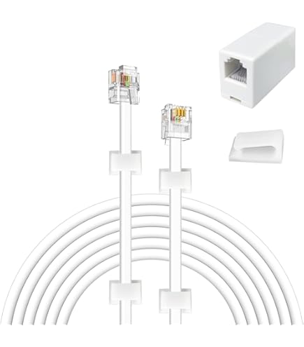 Monoprice 4 Conductor 28AWG Bulk Phone Cable - Silver Flat Telephone Wire For Landline Phones