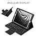 Pasonomi iPad pro 12.9 Keyboard Case, Folding PU Leather Folio Cover Case & Detachable Wireless Bluetooth Keyboard, Soft PU Leather Provide 360° Protect, Compatible with iPad pro 12.9 inch 2015/2017