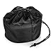 Flexzion Camping Cookware Mess Kit Compact 10pc Hiking Cooking Gear Set - for Outdoors, Backpacking, Campfire - Lightweight Portable Non Stick Pot & Pan with Utensils - Nylon Bag Accessories (Black)