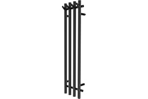 Heated Towel Rack, Towel Warmer with Timer, Wall Mounted hot Towel Warmer Rack for Bathroom, Hardwired or Plug-in Models Vert