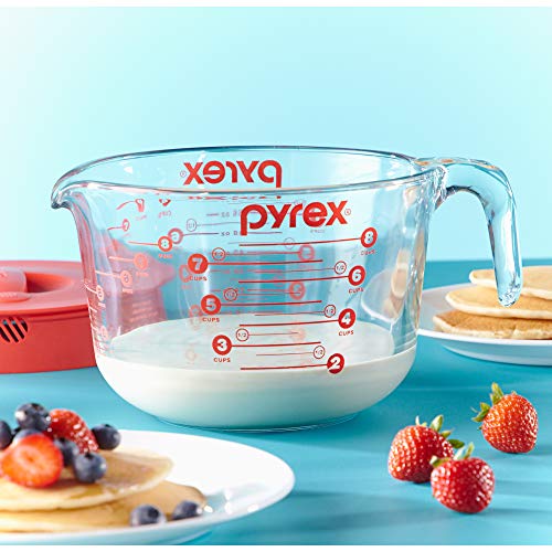 Pyrex Glass Measuring Cup Set (8Cup, Microwave and Oven Safe