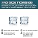 Arctic Chill Small 1 Inch Ice Cube Tray with Lids for Freezer, New & Improved 2020, Made of Extra Thick Silicone for Easy Release & Stackable, Great for Cocktails & Whiskey, Set of Two Makes 40 Total