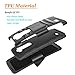 LG G Flex 2 Case, Combo Shell Cover Kickstand with Built-in Holster Locking Belt Clip+Circle(TM)Touch Screen Pen And Screen Protector-Black
