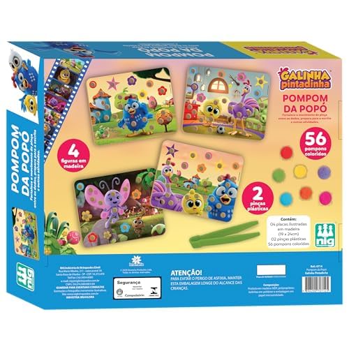 Nig Brinquedos Jogo Educativo Pompom da PopĂł Galinha Pintadinha