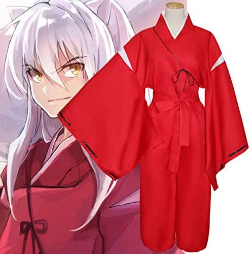 コスプレ 衣装 コスチューム 仮装 犬耳 赤 法衣 アニメ キャラクター 男性 メンズ フリーサイズ Cos1154 フリーサイズ B07mytwbhn 1 140円