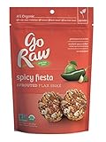Go Raw Superfood Flax Snax, Gluten Free Crackers, Spicy Fiesta, 3 oz. Bags (Pack of 6) - Keto | Organic | Vegan | Paleo | Natural