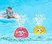 Sopu Spray Water Baby Bath Toy, Waterproof Light-up Induction Sprinkler Toys Kids Bathtime Fun Toys with Colorful Lights & Automatic Spray Water Function Bathtub Toy for Toddlers Infant (Yellow)