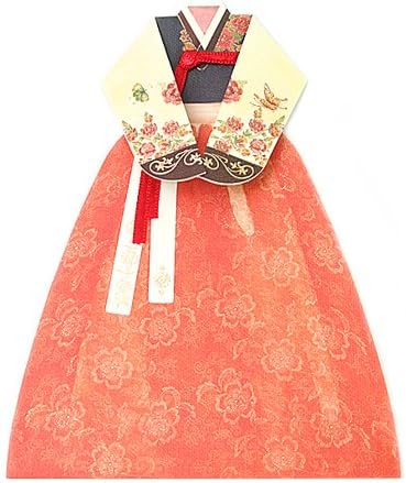 3D Greeting card Korean Traditional Clothes Hanbok (HB7070304)