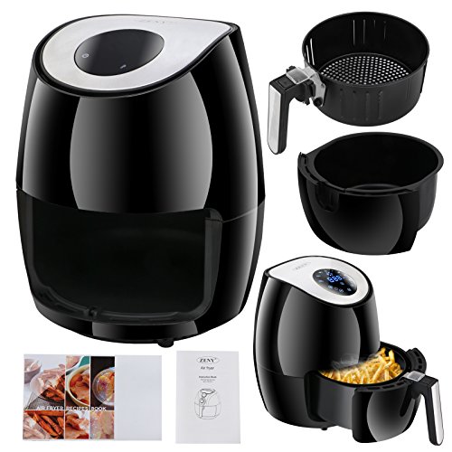ZENY Electric Air Fryer Oil Free Digital Touch Screen Control Cooking w