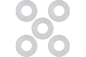 JWODO 5 Packs Toilet Flush Valve Seal Ring, Replacement Part Number 816.418.00.1, Silicone Rubber Toilet Flush Valve Seal Washer Compatible with Geberit Flush Valves Base Sealing Washer
