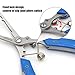 FREEHAWK® Multi Function Stainless Steel Fishing Pliers Curved Nose Scissors Braid Cutters Hook Removers Fishing Line Cutters with 2 Small Blades in Blue with Nylon Sheath