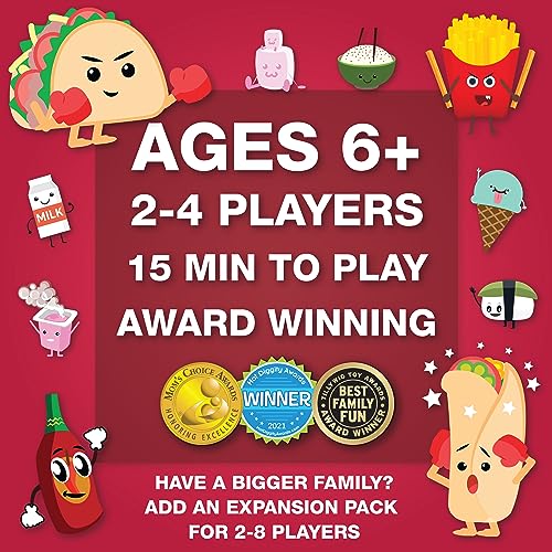Taco vs Burrito Family Board Games for Kids 68, 812 and Up Fun