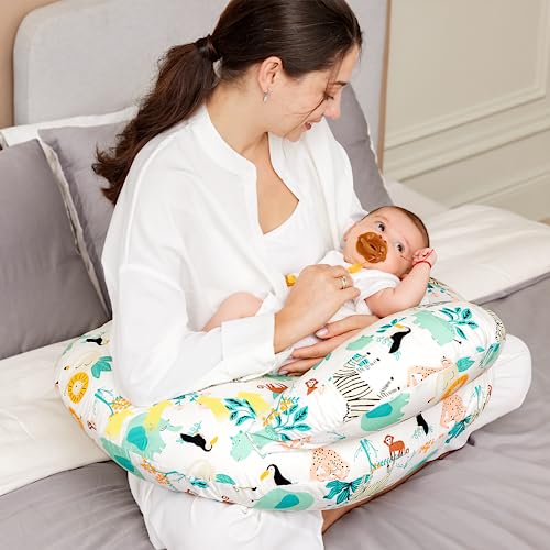 Momcozy Original Nursing Pillow for Breastfeeding, Plus Size Breastfeeding Pillows for More