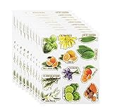 Furnido 10 Sheets 120 Pcs Waterproof Essential Oils
