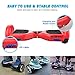 MEGAWHEELS Hoverboard - UL Certified Self Balancing Hover Board with Bluetooth Speaker & LED Light