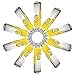 MECO 10Pcs 8GB 8G USB 2.0 Flash Drive Memory Stick Fold Storage Thumb Stick Pen Swivel Design Yellow