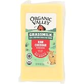 Organic Valley Raw Cheddar Grass Milk Cheese, 8 Ounce (Pack of 10)