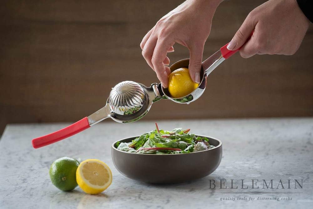Top Rated Bellemain Premium Quality Stainless Steel Lemon Squeezer with Silicone Handles: Kitchen & Dining