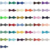Jacob Alexander Solid Color Boy's Pretied Banded Bowtie