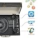 Turntable Record Player Portable Wireless 3 Stereo Speed Vinyl Record Player with Built-in Speakers Classic Black Vintage Stylethumb 4