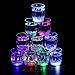 Homecube 24PCS Flash Light Up Cups Flashing Shots Light 24 LED Bar Night Club Party Drink Cups