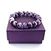 7th Element Handmade 10mm Round Beads Bracelet Stretch Bangle for Women Men Unisex 7