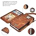 Galaxy S7 Case, CORNMI 14 Card Slot Wrist Shoulder Bag Flip Leather Detachable Magnetic Wallet Case For Samsung S7 (Brown)