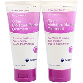 Critic-Aid Clear Moisture Barrier Ointment - 6 Ounce Tube - Pack of 2