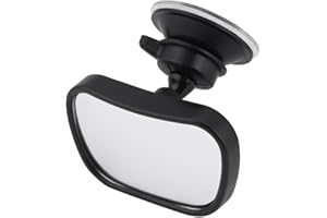 Ymiko 360° Rotatable 2 in 1 Car Safety Baby Monitor for Back Seat with Adjustable Rear View Mirror