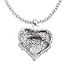 ELOI Silver/Blue/Pink Class of 2017 Heart Charm Pendant Crystal Senior Graduation Gift Dome Necklace 18