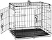 AmazonBasics Double-Door Folding Metal Dog Crate Cage - 24 x 18 x 20 Inches primary