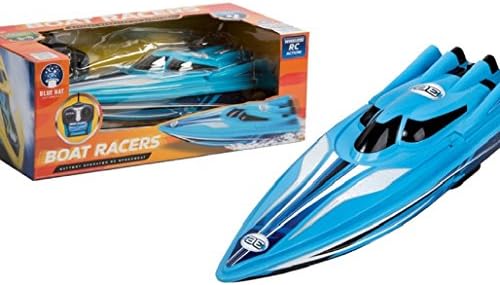 Toy Remote Control Boat Racer, Blue Hat Radio Control (Colors Vary)