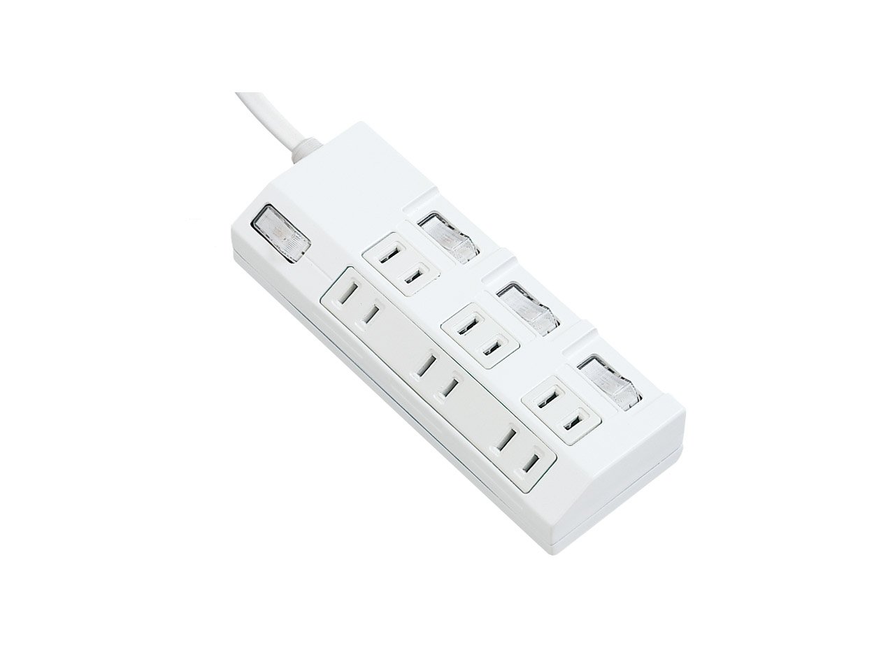 パナソニック(Panasonic) ザ・タップ マルチシリーズ 6コ口 3コ口個別スイッチ・3コ口一括スイッチ付 スナップキャップ・3mコード付 ホワイト WHA29363WKP商品画像