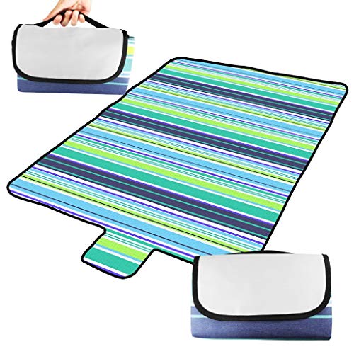 BIAL Picnic Blanket, 79 by 60 Inch Oversized Waterproof Extra Large Beach Blanket Portable Lightweight Lawn Blanket Compact Handy Tote Great Picnic Mat for Travel Camping,Outdoor Music Festivals