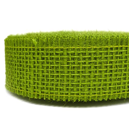 finemark 25 m x 40 mm Decorative Ribbon Jute Olive Green Jute Ribbon Gift Ribbon 4 cm Natural Jute Sustainable Christmas Decoration Easter Green Gift Packaging